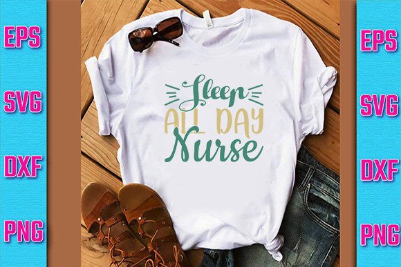 A Real Designer's Look at the Sleep All Day Nurse Embroidery Design