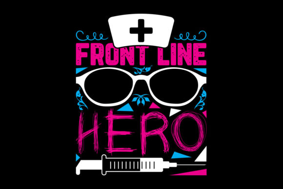 Front Line Hero Nurse Embroidery Design