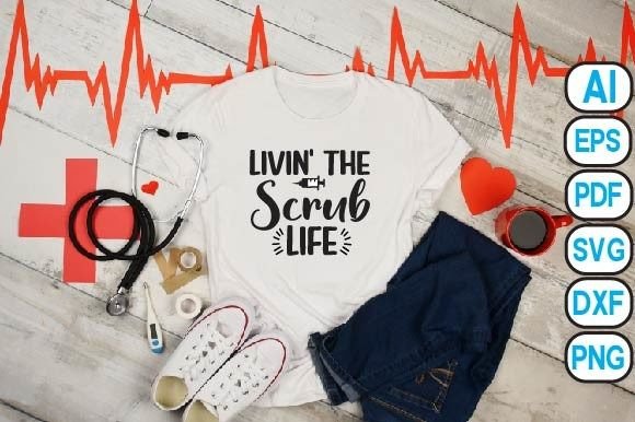 Livin the Scrub Life: A Versatile Embroidery Design