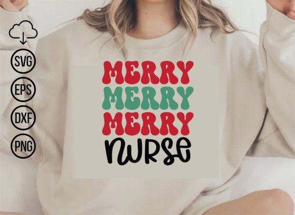 Merry Nurse: A Warm Holiday Design for Embroidered Gifts