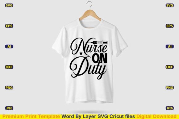 Nurse on Duty SVG: A Versatile Design for Embroidery