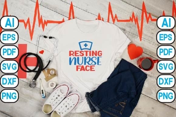 Nurse Resting Face: A Soothing Embroidery Design