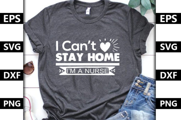 Stay Home Quote SVG Design for Embroidery